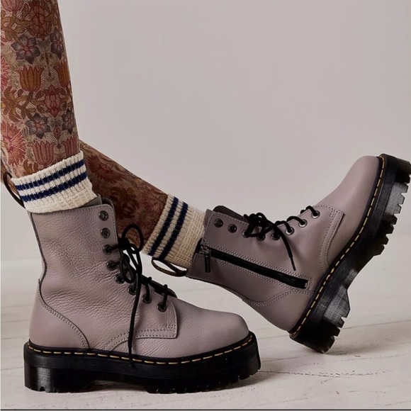 Dr. Martens Shoes - Dr. Martens Jadon lll Platform Boots Zinc Gray